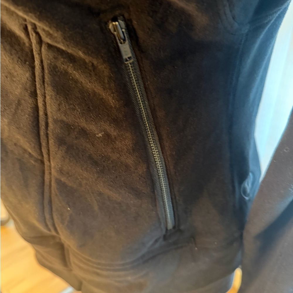 lululemon athletica Black Sherpa Cowl Neck Coat - Picture 10 of 15